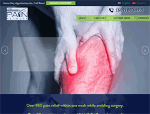 Tablet Screenshot of phoenixpainmanagement.com